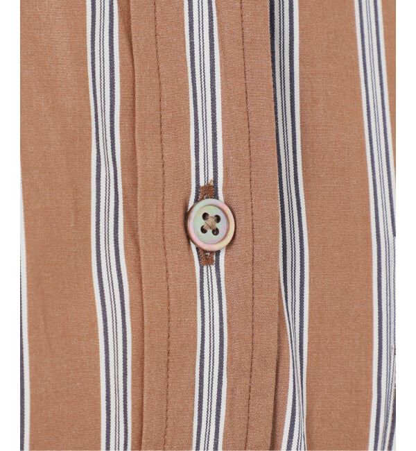 FRAMeWORK「ストライプバンドカラーシャツ」|シャツ・ブラウス|