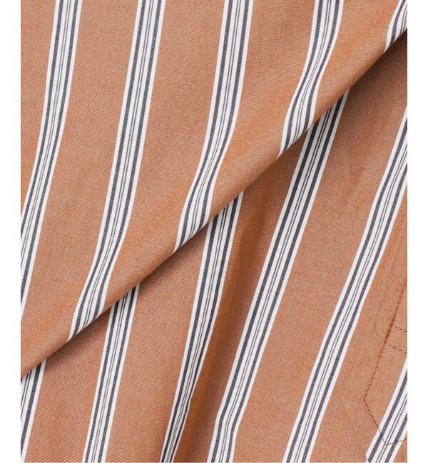 FRAMeWORK「ストライプバンドカラーシャツ」|シャツ・ブラウス|