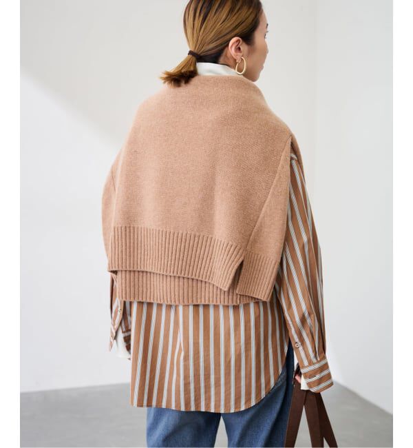 FRAMeWORK「ストライプバンドカラーシャツ」|シャツ・ブラウス|