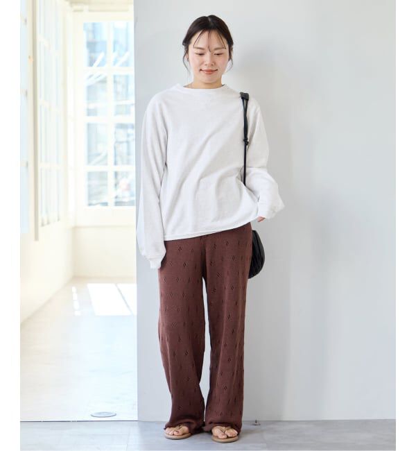 U by SPICK&SPAN「《予約》ガラアミニットロングパンツ」|その他|