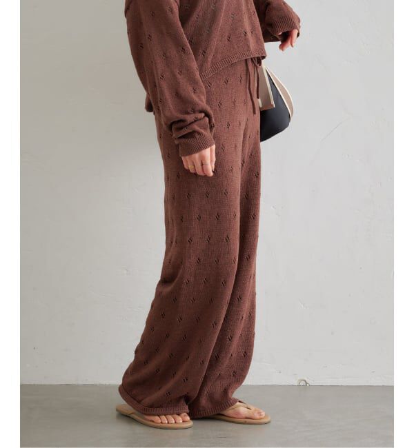 U by SPICK&SPAN「《予約》ガラアミニットロングパンツ」|その他|