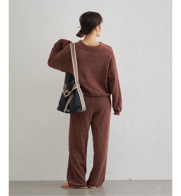 U by SPICK&SPAN「《予約》ガラアミニットロングパンツ」|その他|