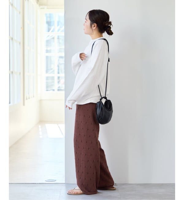 U by SPICK&SPAN「《予約》ガラアミニットロングパンツ」|その他|