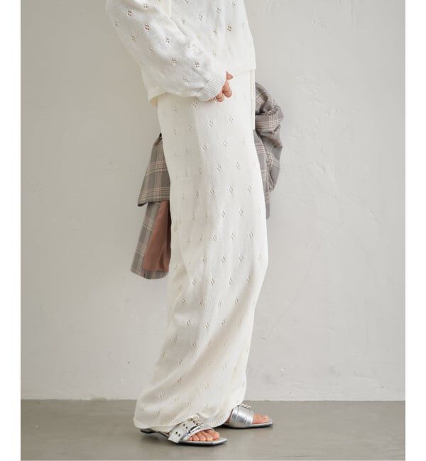 U by SPICK&SPAN「《予約》ガラアミニットロングパンツ」|その他|