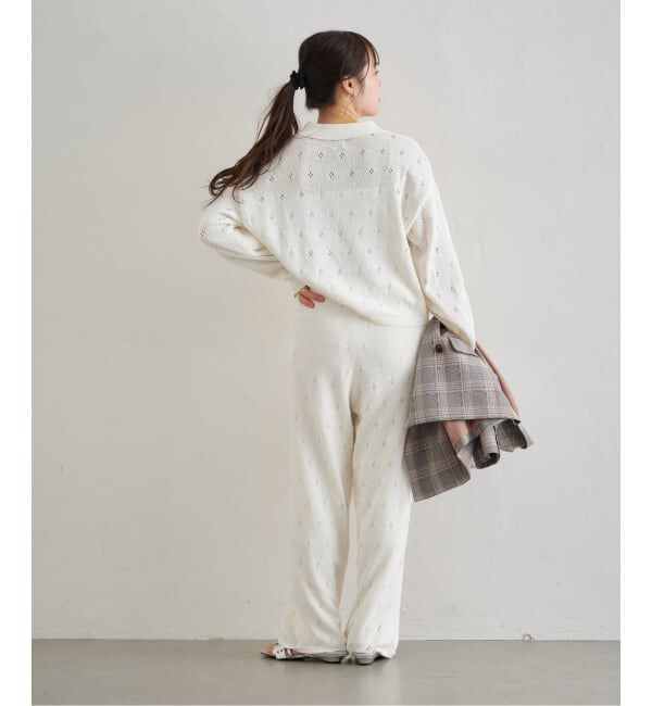 U by SPICK&SPAN「《予約》ガラアミニットロングパンツ」|その他|