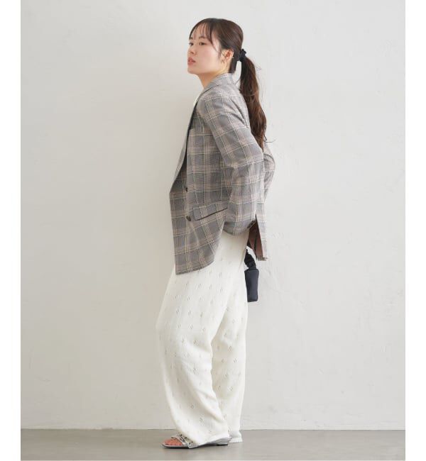 U by SPICK&SPAN「《予約》ガラアミニットロングパンツ」|その他|