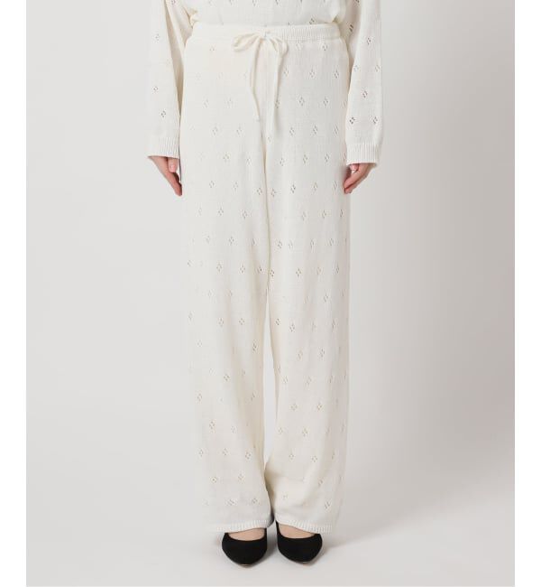 U by SPICK&SPAN「《予約》ガラアミニットロングパンツ」|その他|