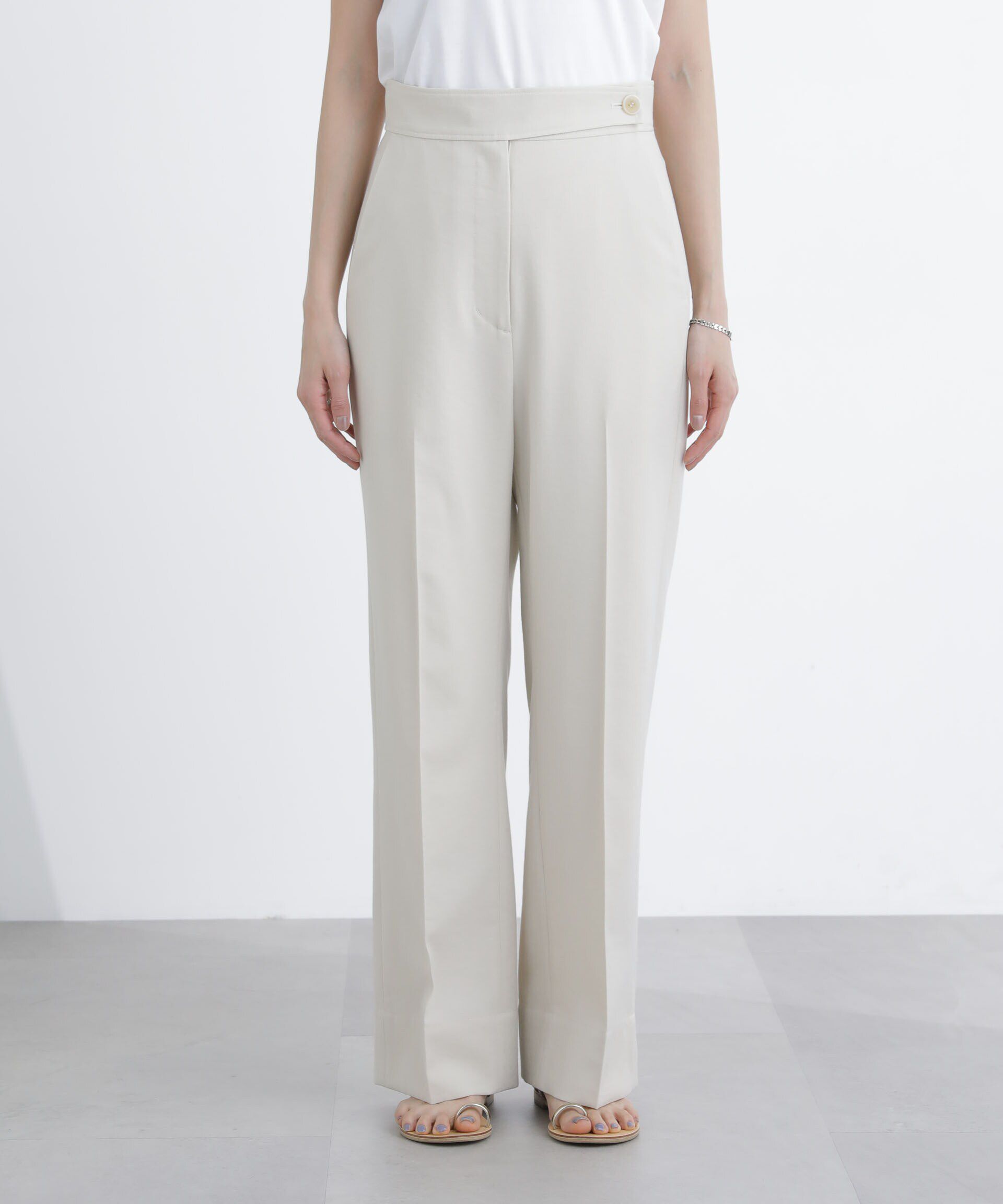 nano･universe「サイドボタンワイドパンツ(セットアップ対応)」|その他|