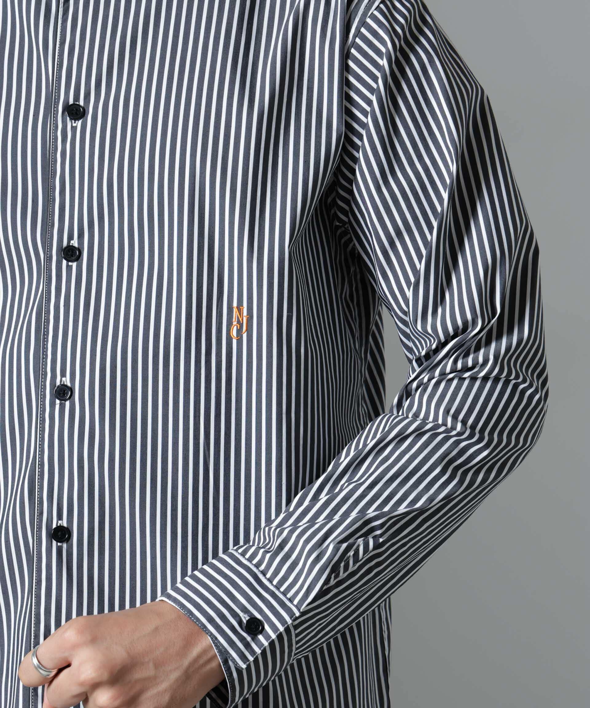 nano･universe「｢NJ/CLUB｣HOMESTOCK ストライプシャツ」|シャツ・ブラウス|