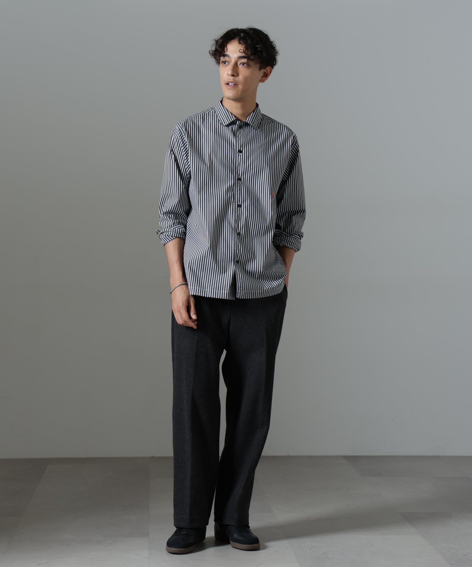 nano･universe「｢NJ/CLUB｣HOMESTOCK ストライプシャツ」|シャツ・ブラウス|