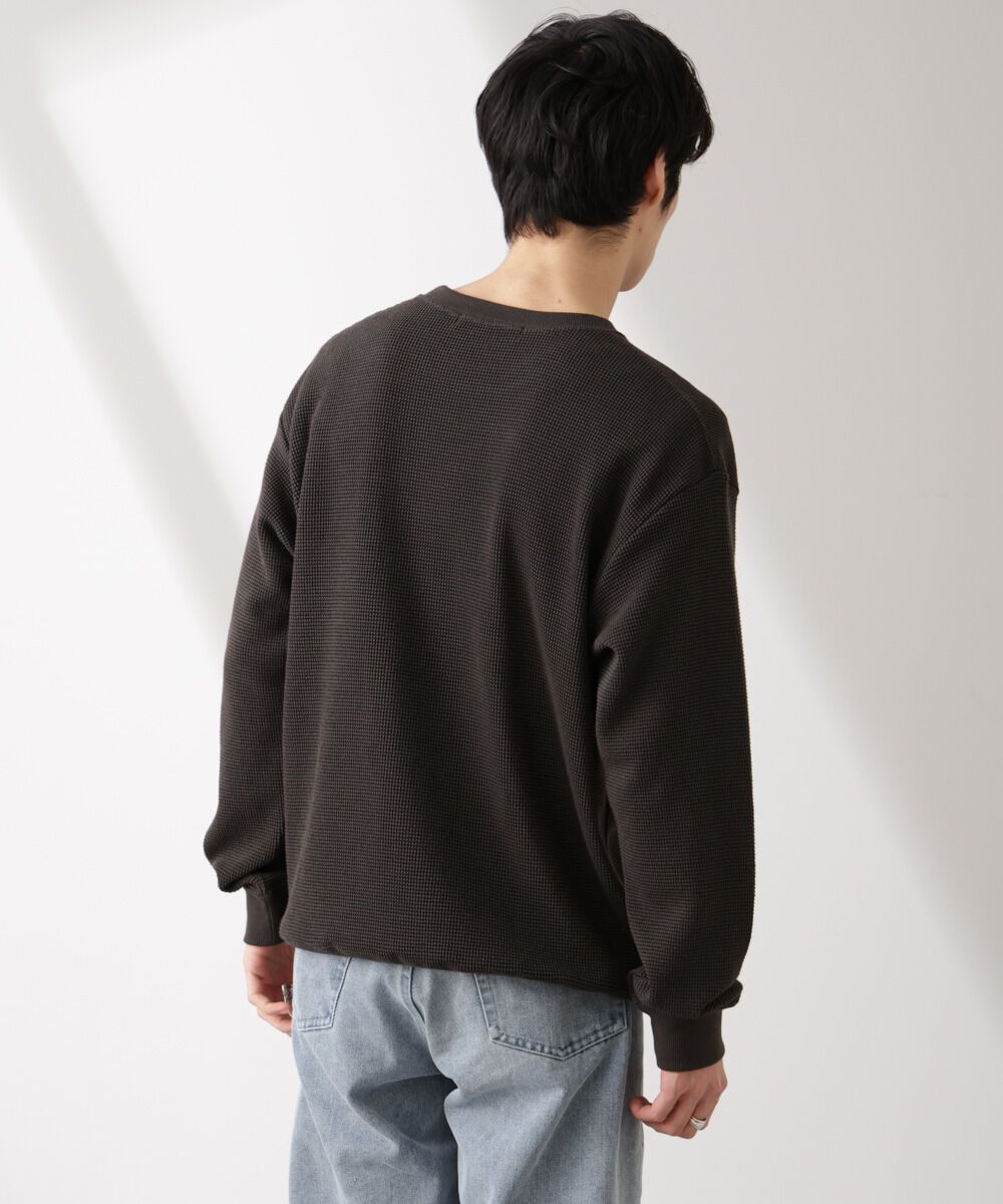 nano･universe「テックワッフルクルーネックTシャツ」|Tシャツ・カットソー|