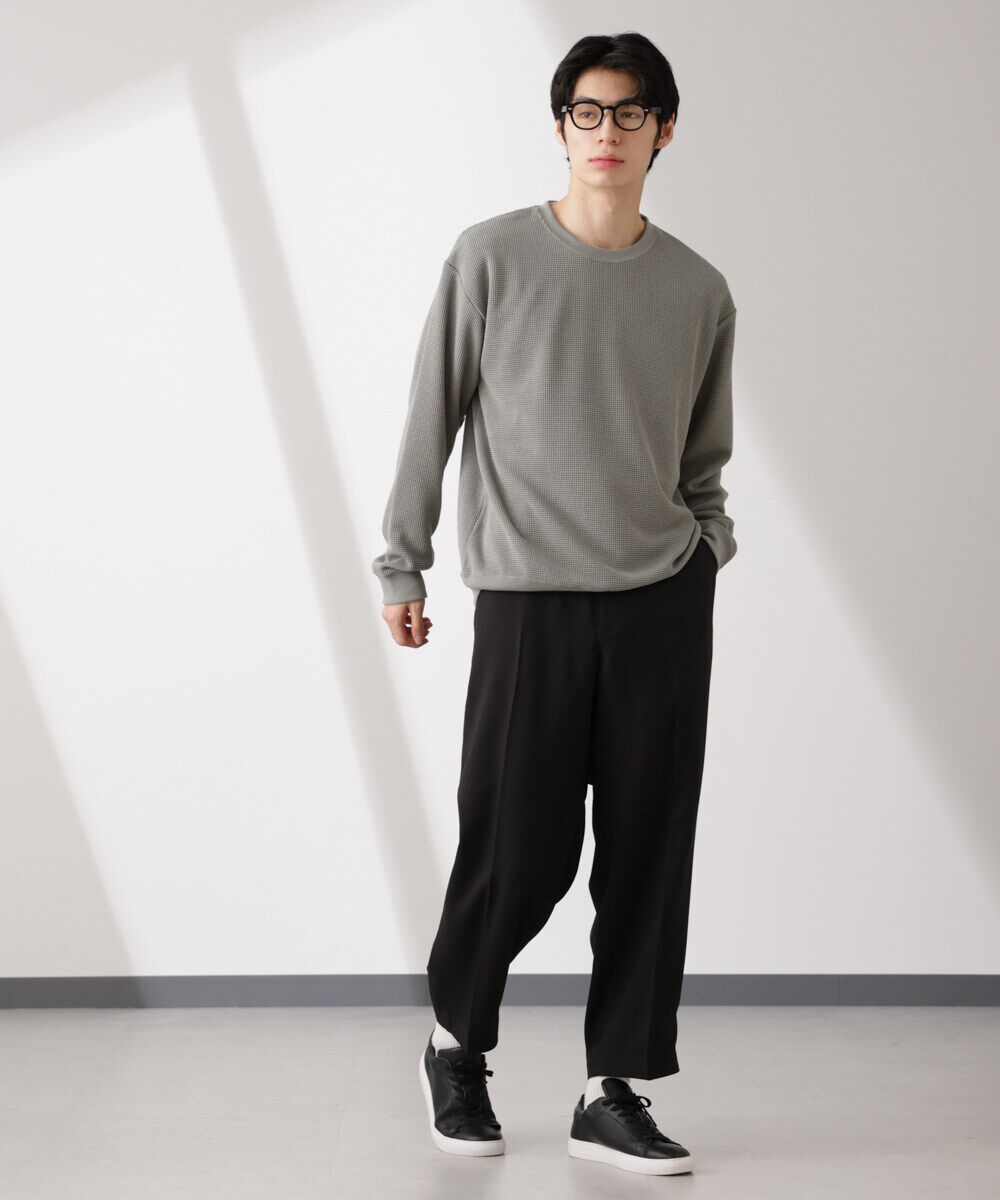 nano･universe「テックワッフルクルーネックTシャツ」|Tシャツ・カットソー|