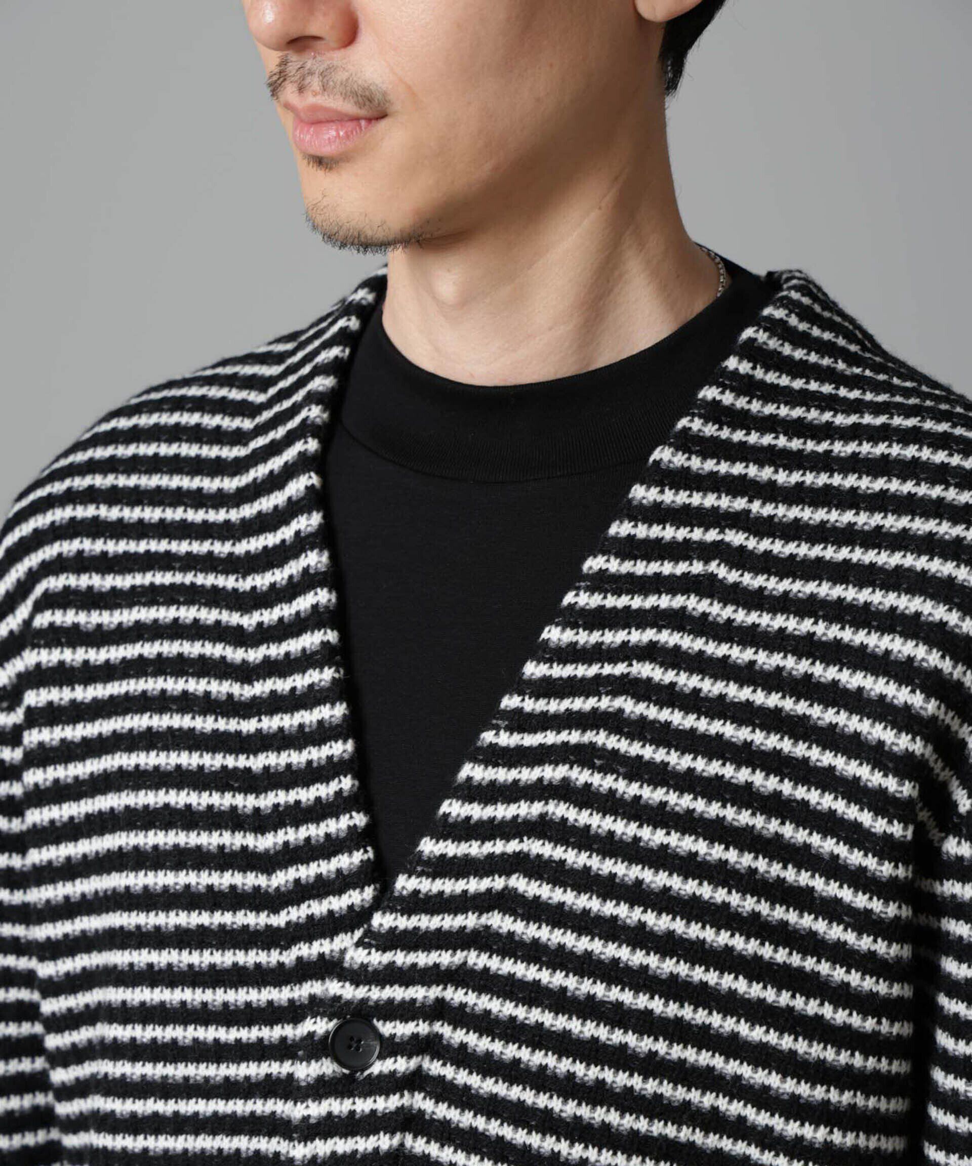 nano･universe「幾何学柄ニットカーディガン」|ニット・セーター|