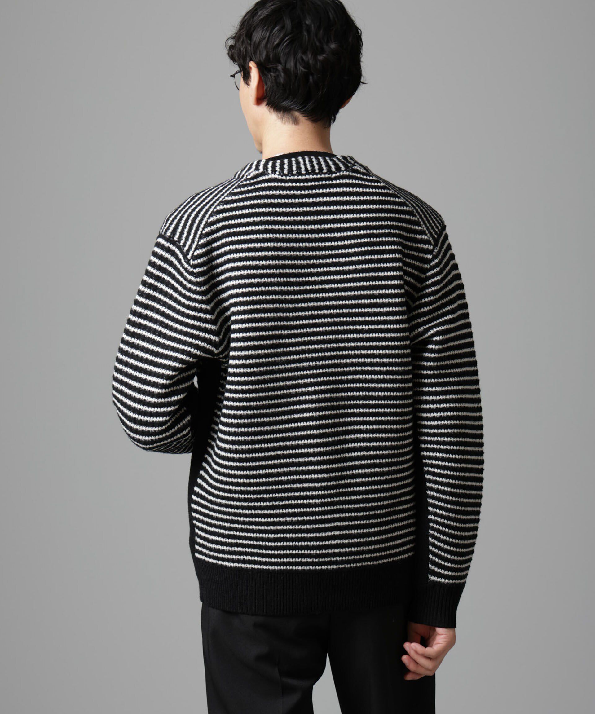 nano･universe「幾何学柄ニットカーディガン」|ニット・セーター|