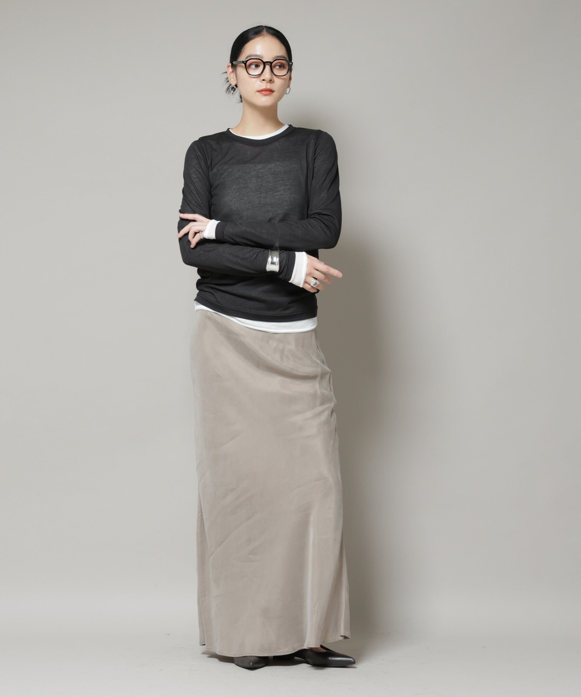 nano･universe「シアーテレコ＆天竺ロンTeeセット」|Tシャツ・カットソー|