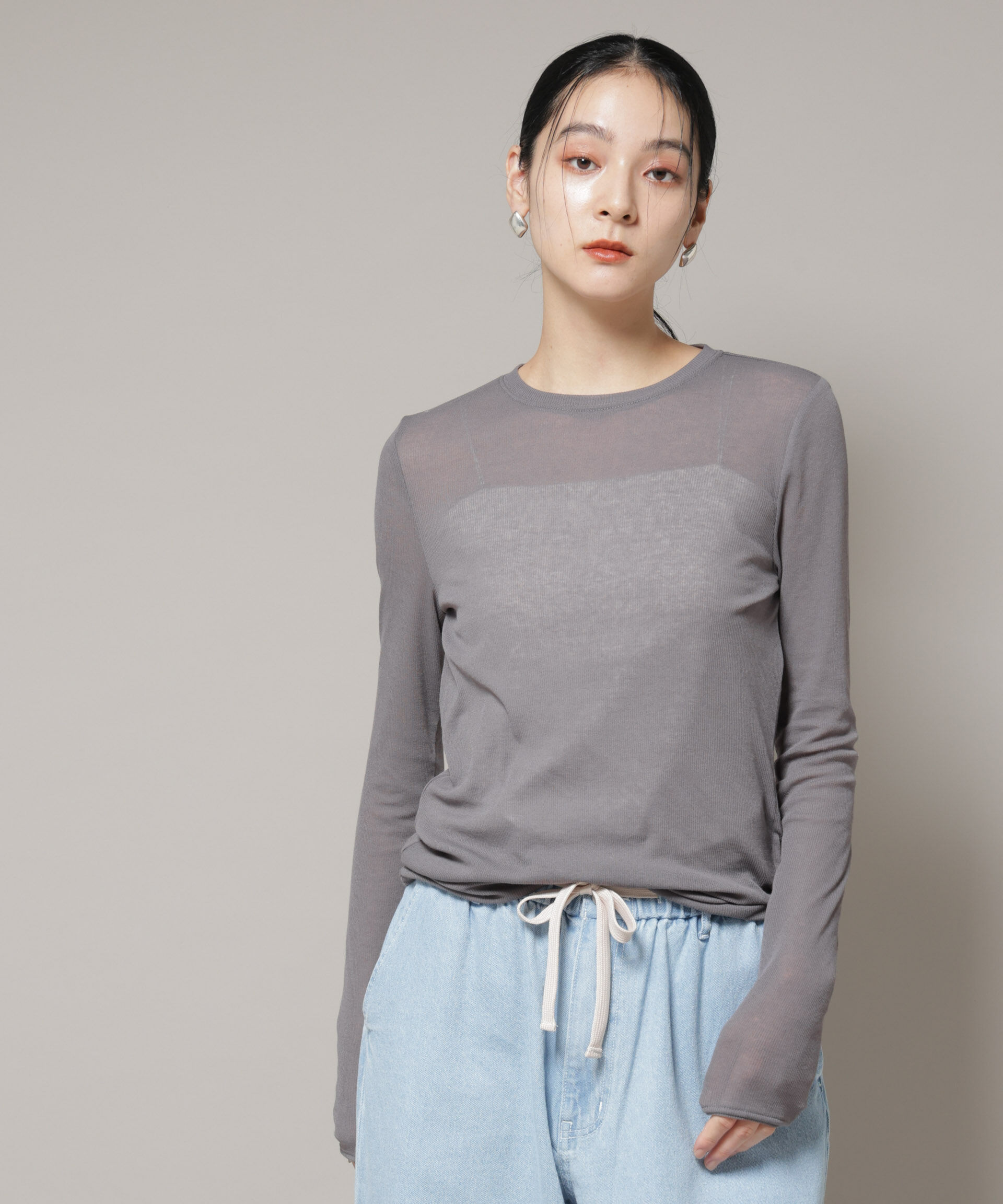 nano･universe「シアーテレコ＆天竺ロンTeeセット」|Tシャツ・カットソー|