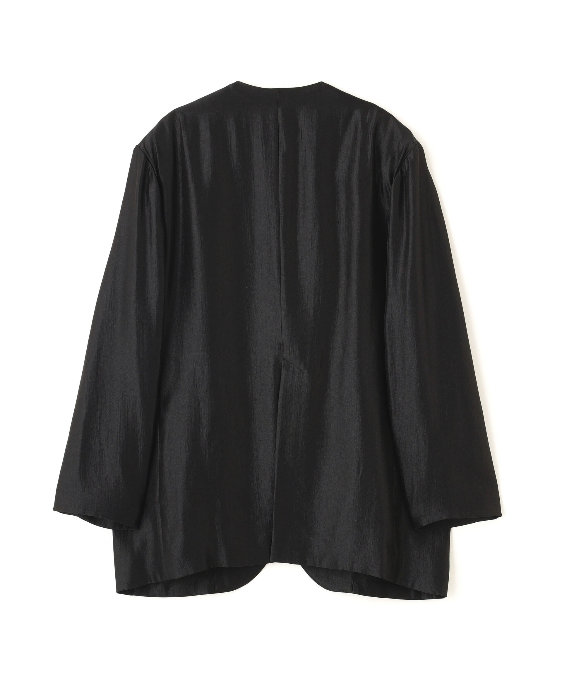 nano･universe「「STEVELOUR」サテンノーカラージャケット(セットアップ可)」|テーラードジャケット|