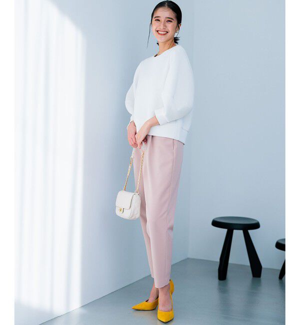 組曲「【洗える・ストレッチ】プランタンカラークロップド パンツ」|その他|