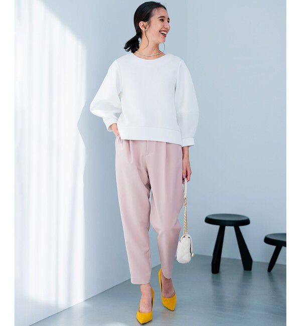 組曲「【洗える・ストレッチ】プランタンカラークロップド パンツ」|その他|