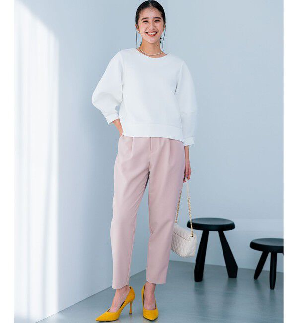 組曲「【洗える・ストレッチ】プランタンカラークロップド パンツ」|その他|