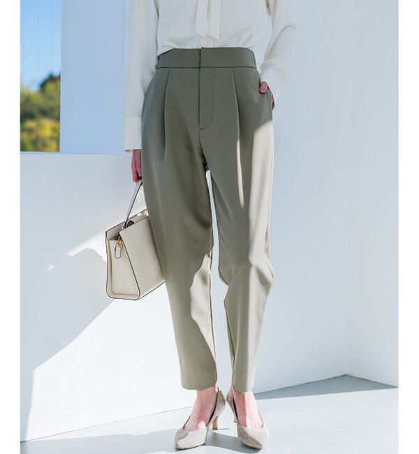 組曲「【洗える・ストレッチ】プランタンカラークロップド パンツ」|その他|モカカーキ系