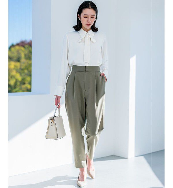 組曲「【洗える・ストレッチ】プランタンカラークロップド パンツ」|その他|