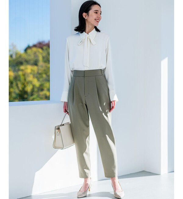 組曲「【洗える・ストレッチ】プランタンカラークロップド パンツ」|その他|