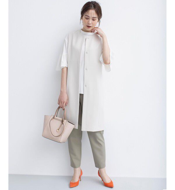 組曲「【洗える・ストレッチ】プランタンカラークロップド パンツ」|その他|