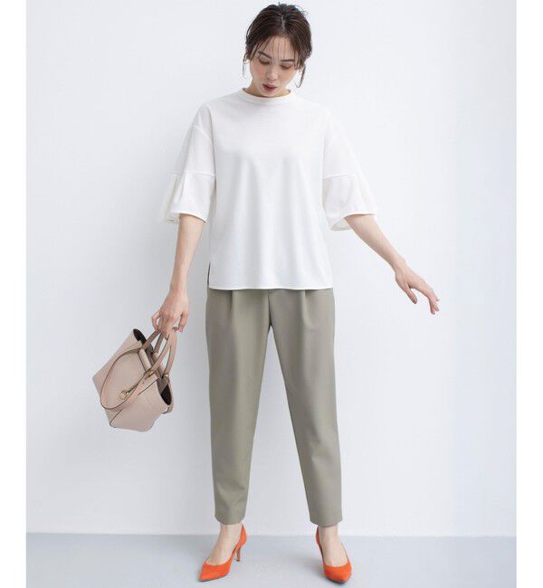 組曲「【洗える・ストレッチ】プランタンカラークロップド パンツ」|その他|