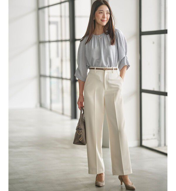 組曲「【WEB限定】ベーシックダブルクロス ワイドストレートパンツ」|その他|