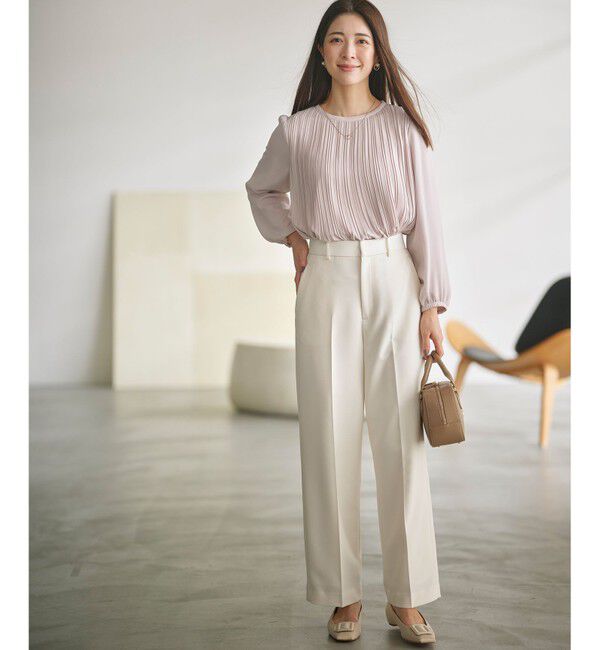 組曲「【WEB限定】ベーシックダブルクロス ワイドストレートパンツ」|その他|