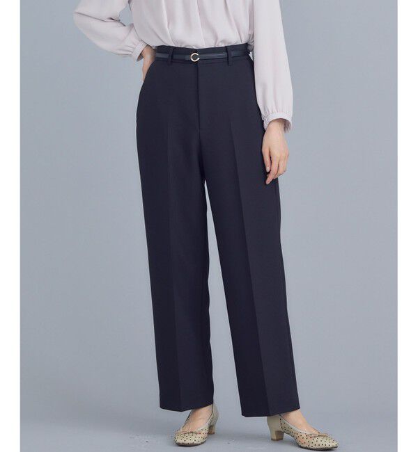 組曲「【WEB限定】ベーシックダブルクロス ワイドストレートパンツ」|その他|ブラック系