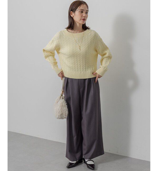 組曲「【加藤ローサさん着用】ラメストライプ ワイドパンツ」|その他|