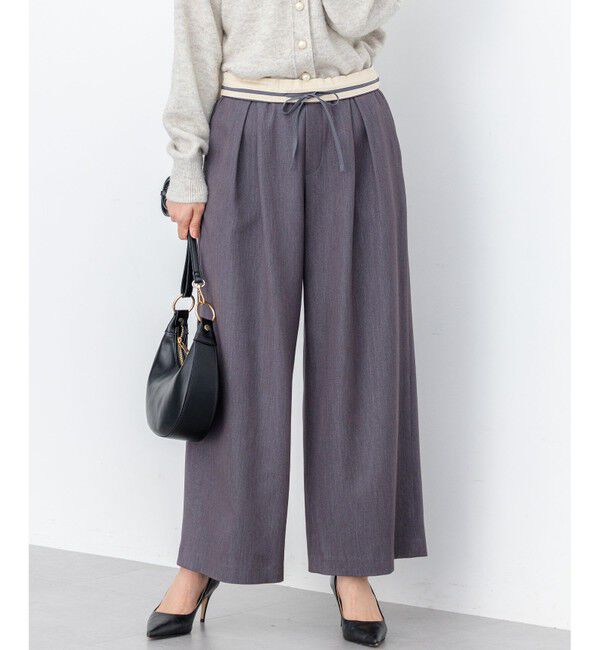 組曲「【加藤ローサさん着用】ラメストライプ ワイドパンツ」|その他|