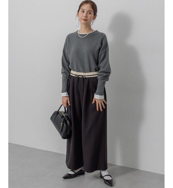 組曲「【加藤ローサさん着用】ラメストライプ ワイドパンツ」|その他|