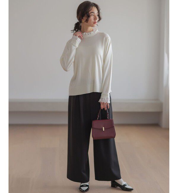 組曲「【加藤ローサさん着用】ラメストライプ ワイドパンツ」|その他|