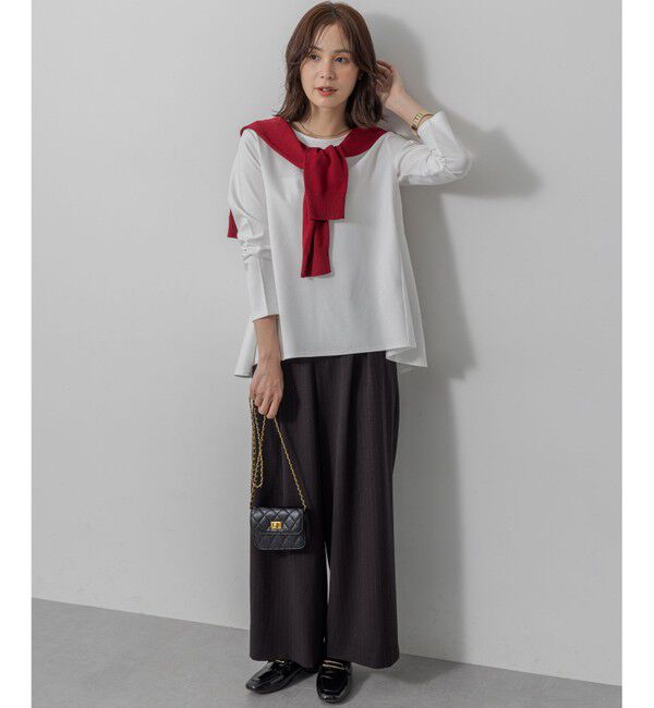 組曲「【加藤ローサさん着用】ラメストライプ ワイドパンツ」|その他|