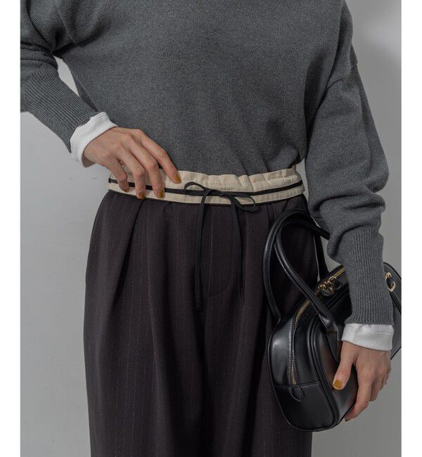 組曲「【加藤ローサさん着用】ラメストライプ ワイドパンツ」|その他|