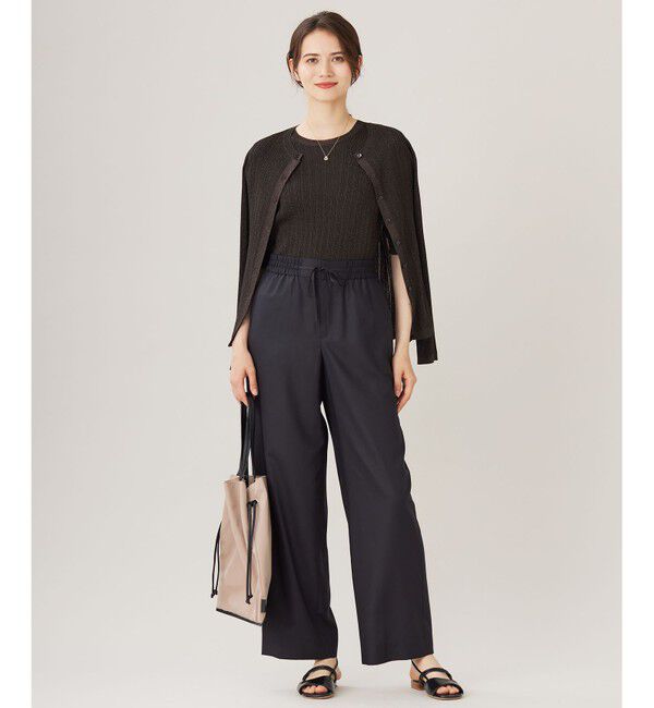 自由区「【カタログ掲載・洗える】フルダルスパンマイクロピーチワイドストレート パンツ」|その他|