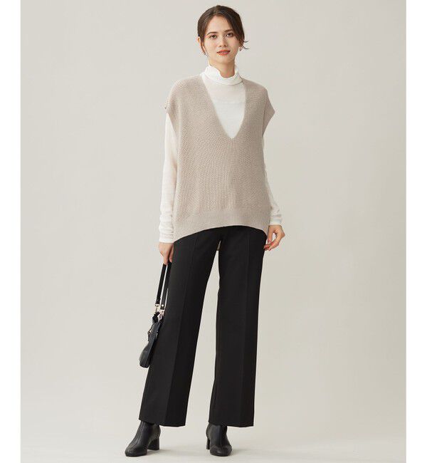 自由区「【WEB限定カラーあり・撥水加工・洗える】TRギャバストレート パンツ」|その他|