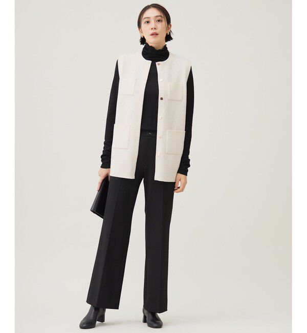 自由区「【WEB限定カラーあり・撥水加工・洗える】TRギャバストレート パンツ」|その他|