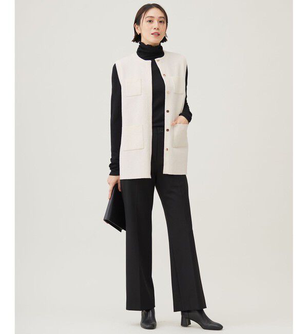 自由区「【WEB限定カラーあり・撥水加工・洗える】TRギャバストレート パンツ」|その他|