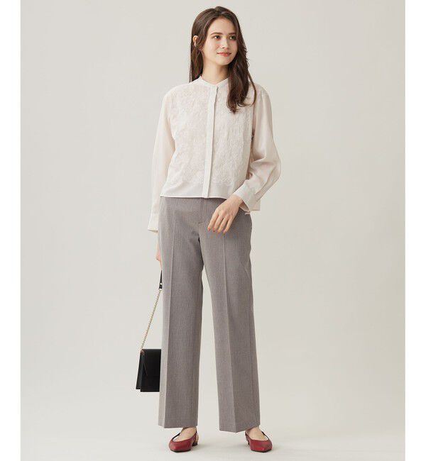 自由区「【WEB限定カラーあり・撥水加工・洗える】TRギャバストレート パンツ」|その他|