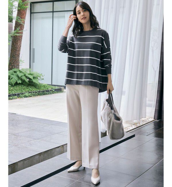 自由区「【WEB限定カラーあり・撥水加工・洗える】TRギャバストレート パンツ」|その他|