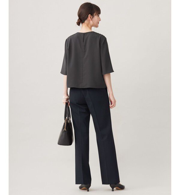 自由区「【WEB限定カラーあり・撥水加工・洗える】TRギャバストレート パンツ」|その他|