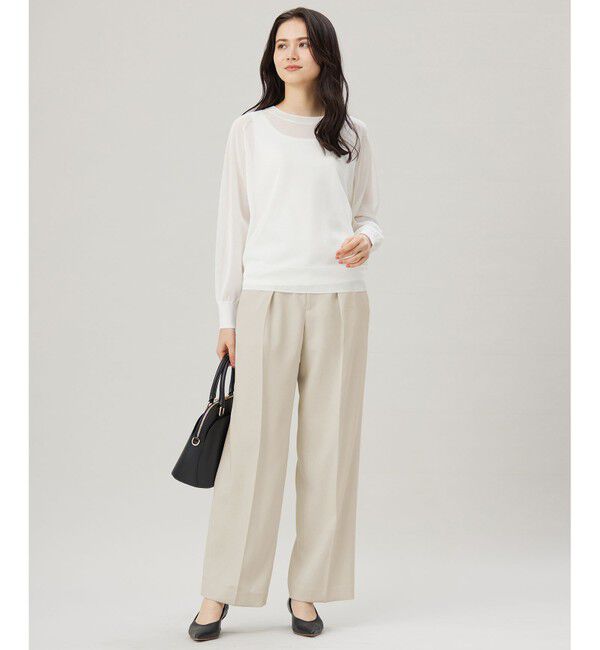 自由区「【セットアップ対応】リネンライクシンセティックワイドストレート パンツ」|その他|