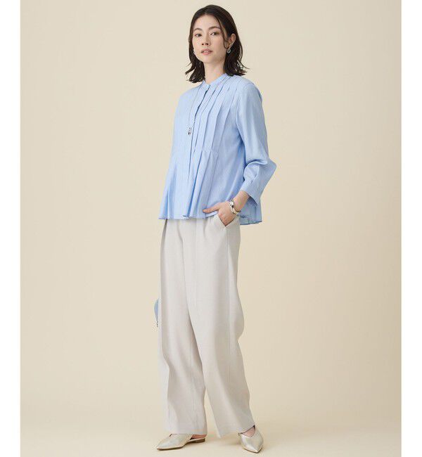 自由区「【セットアップ対応】リネンライクシンセティックワイドストレート パンツ」|その他|