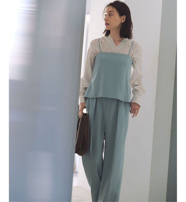 自由区「【セットアップ対応】リネンライクシンセティックワイドストレート パンツ」|その他|