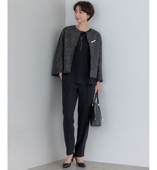 23区「【セットアップ対応】トリアセダブルジョーゼット パンツ」|その他|