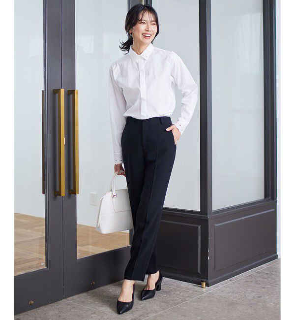 23区「【セットアップ対応】トリアセダブルジョーゼット パンツ」|その他|